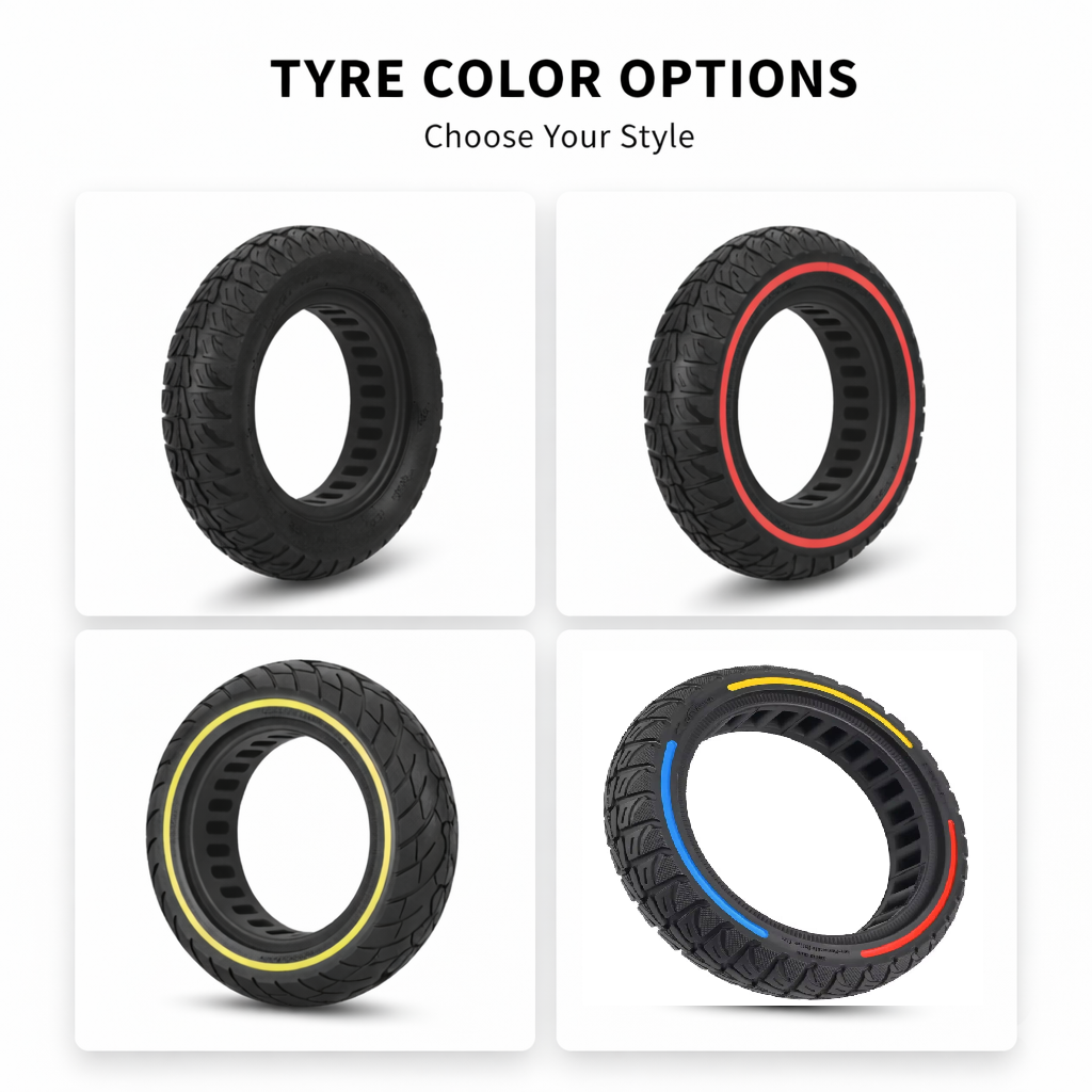 Solid Tyre for Apollo Air Pro Electric Scooters - 10x2.125" Tubeless Tyre 36mm