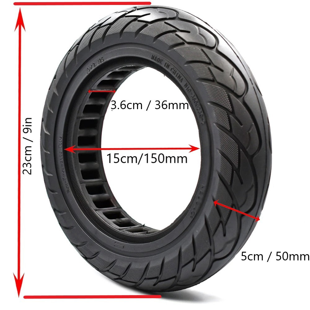 Solid Tyre for Pure Electric 1st Gen , Pro 1st Gen & Go Electric Scooters - 10x2.125" Tubeless Tyre 36mm