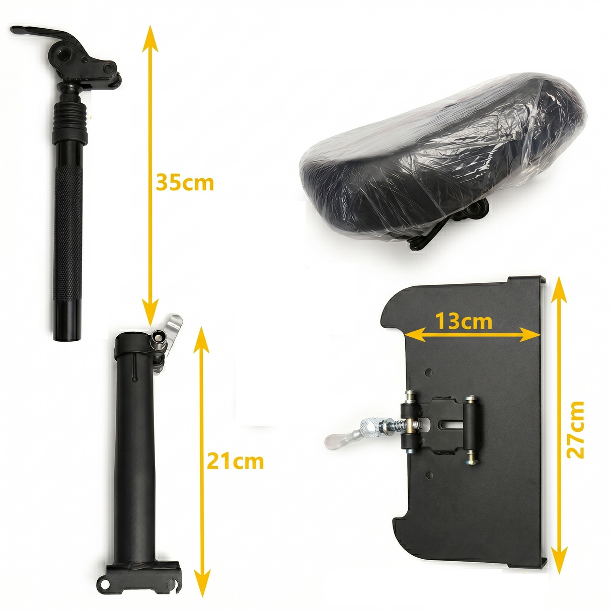 measurement chart of G booster seat Kugoo