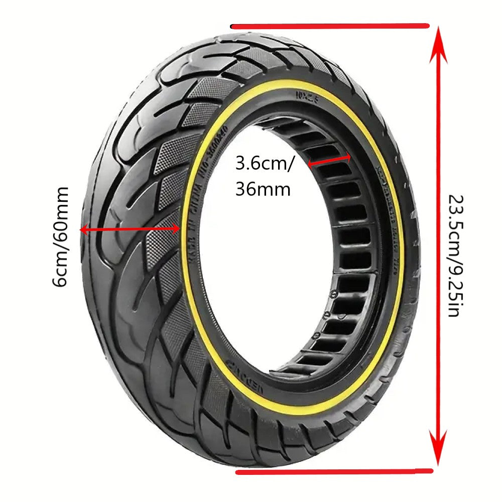 Tyre for Dualtron Eagle Pro electric scooter - 10x2.5" Tubeless Solid Tyre 36mm Slot