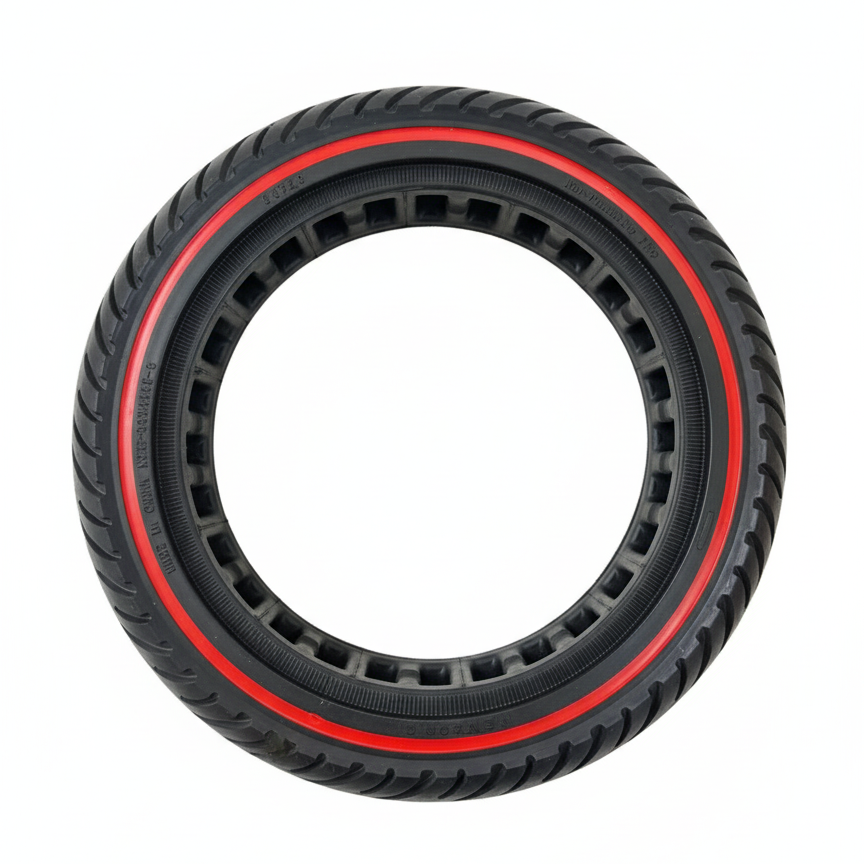 8.5X2'' Tubeless Solid Tyre 36mm Slot w/ Red Line for Electric Scooter