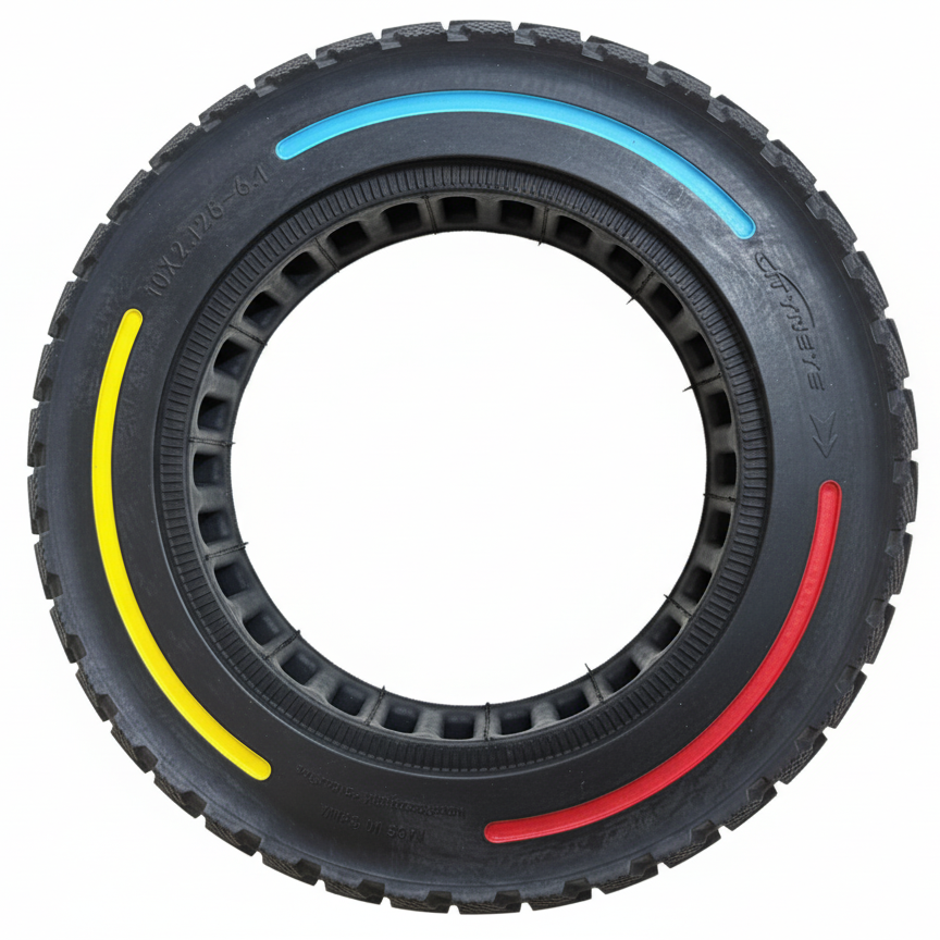 Solid Tyre for Pure Electric 1st Gen , Pro 1st Gen & Go Electric Scooters - Tubeless Tyre Replacement