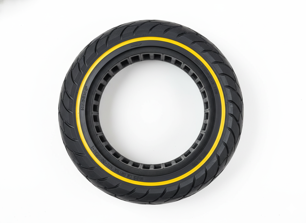 10x2.125" Tubeless Tyre w/ Yellow Line 36mm Slot for Electric Scooter