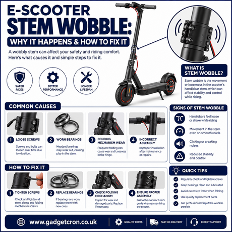 E-Scooter Stem Wobble: Why It Happens & How to Fix It