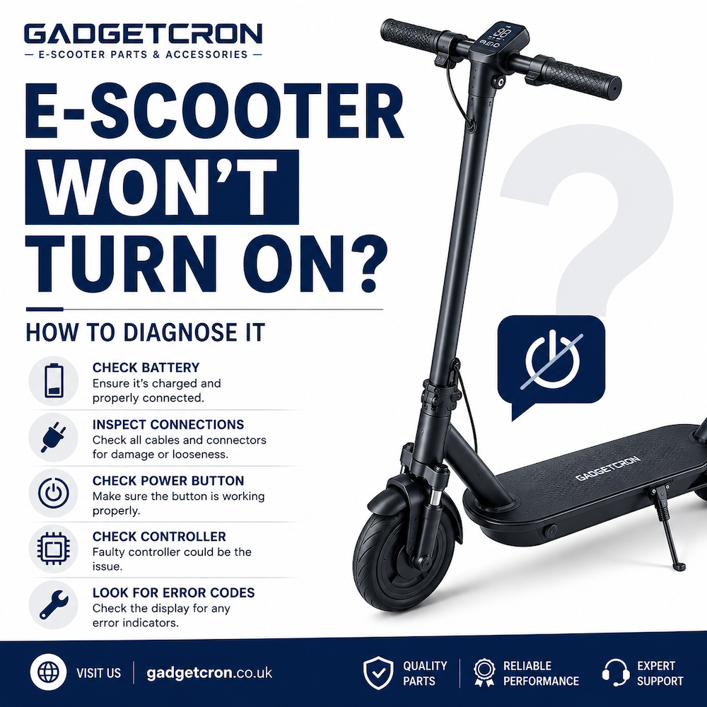 E-Scooter Won't Turn On? How to Diagnose It