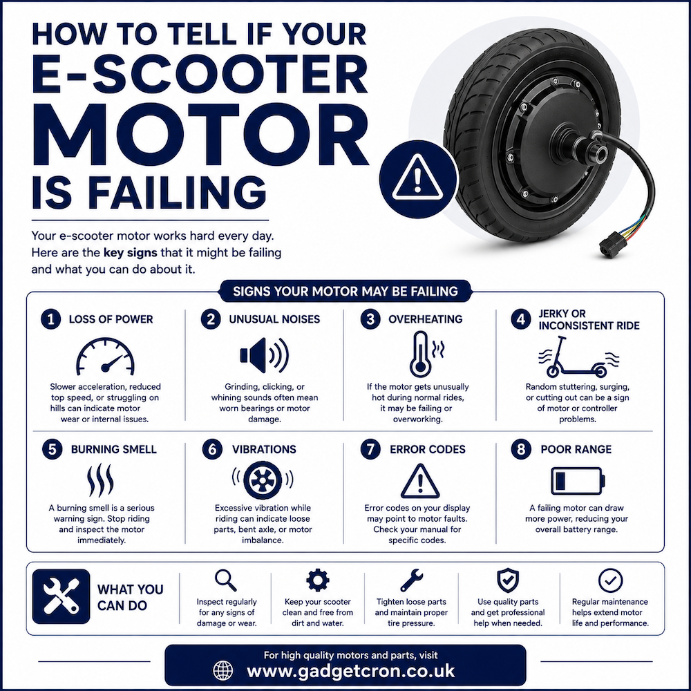 How to Tell If Your E-Scooter Motor Is Failing