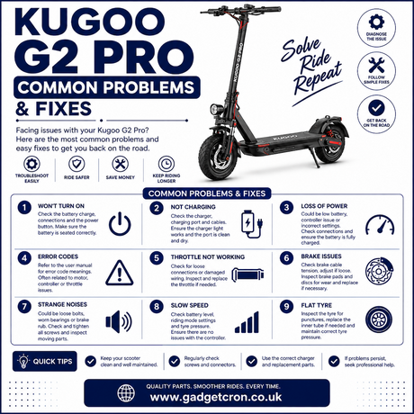 Kugoo G2 Pro Common Problems & How to Fix Them