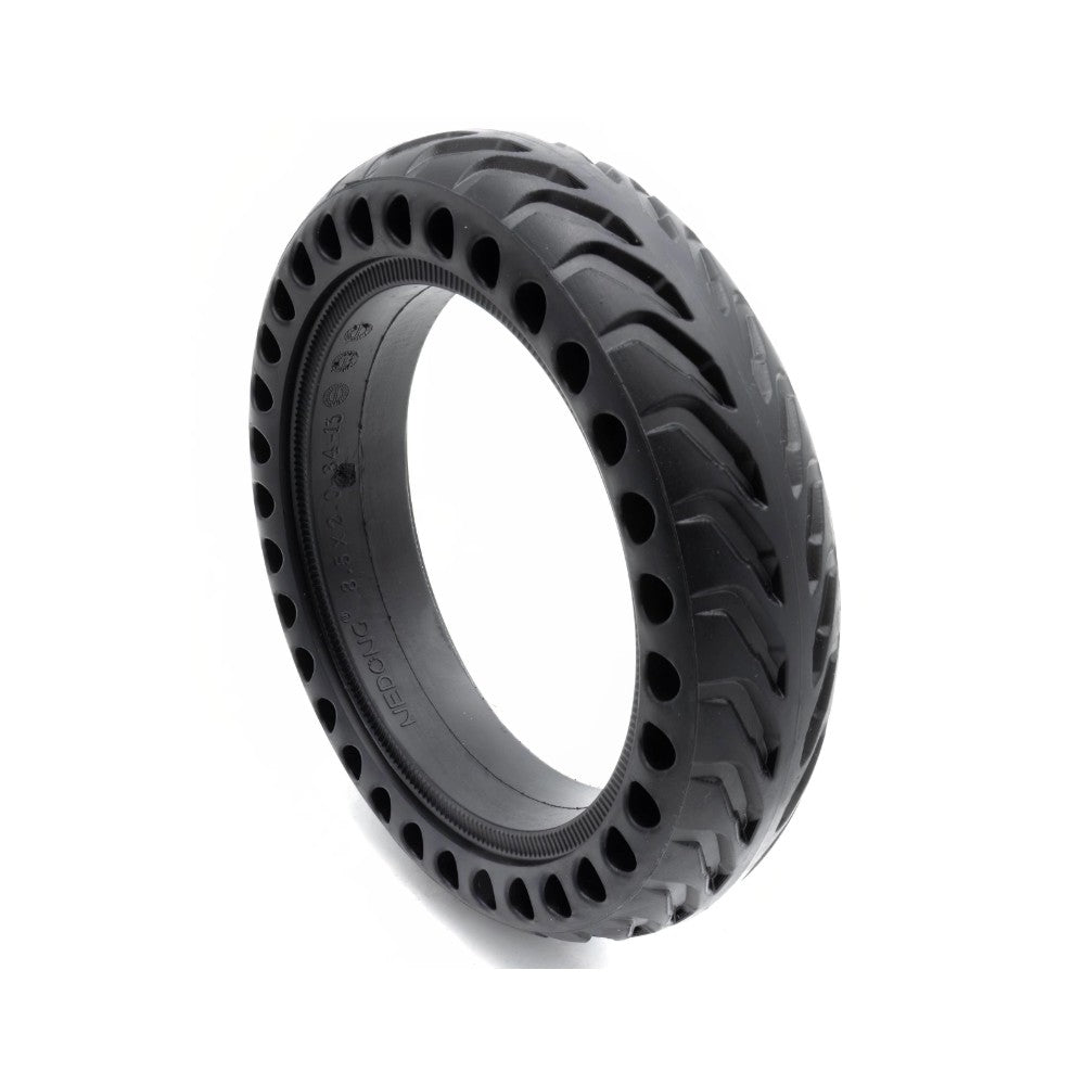 8.5x2" Honeycomb Solid Tyre – Tubeless Groove Design (Black)