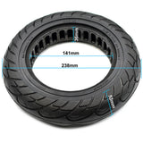 10x2.125" Tubeless Tyre Plain Black Wheel 36mm Slot for Electric Scooter