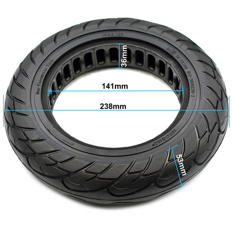10"x2.125 Solid Tyre Honeycomb Black 10 Inch Wheel Electric Scooter