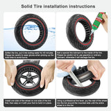 10x2.5" 45mm Slot Solid Honeycomb Tyre