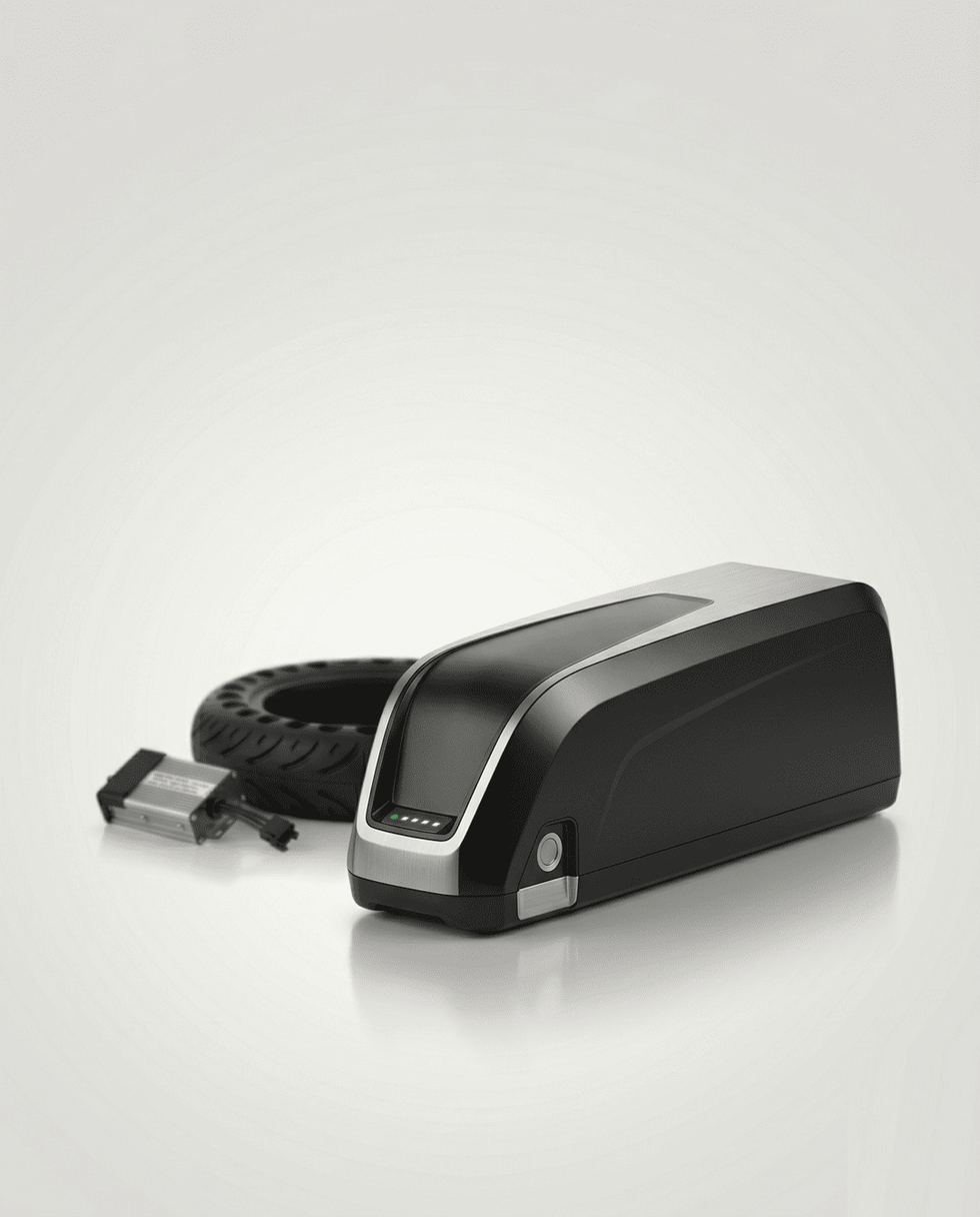 E-scooter and e-bike lithium battery with replacement tyre and controller parts
