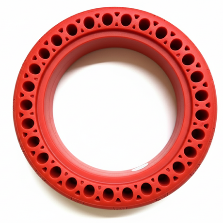 Red Honeycomb Electric Scooter Tyre