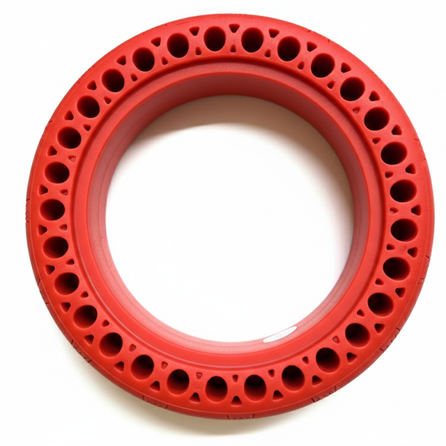 Red Honeycomb Electric Scooter Tyre