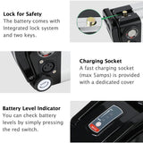 Electric bicycle battery with Anderson to XT60 connector
