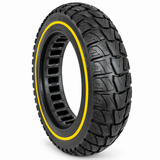 10x2" Tubeless Solid Tyre 36mm Slot w/ Yellow Line for Electric Scooter