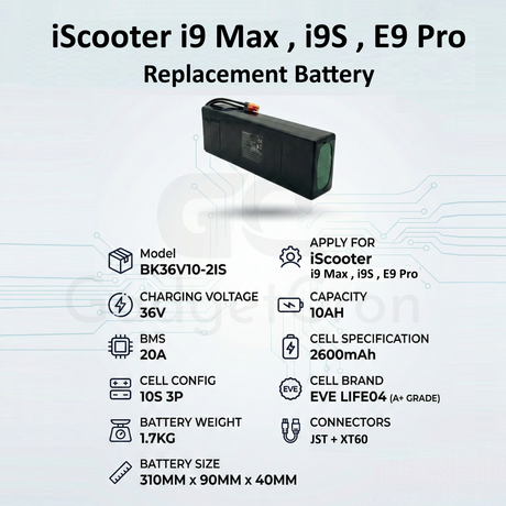 iScooter replacement battery