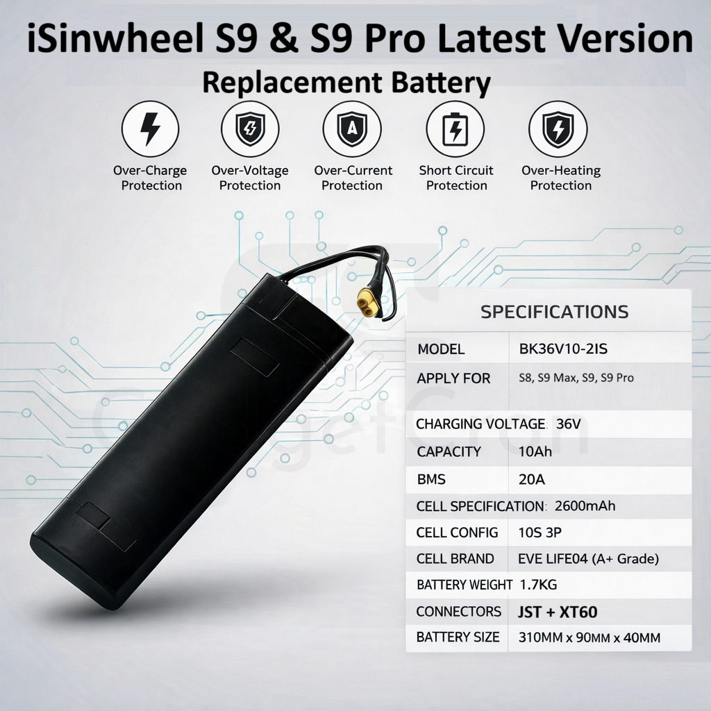 iSinwheel S9 replacement Battery