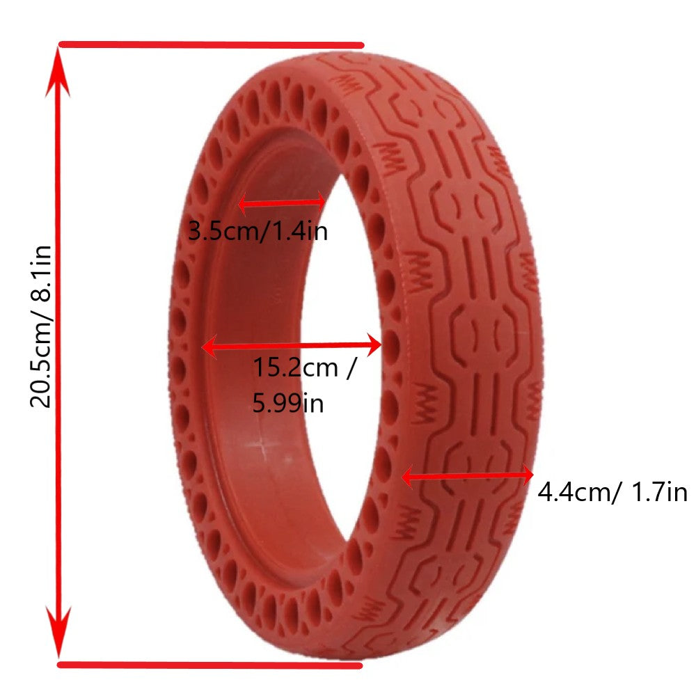 8.5X2'' Tubeless Tyre Red Florecent for Electric Scooter