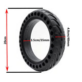 8.5x2" Honeycomb Solid Tyre – Tubeless Groove Design (Black)