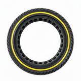 8.5X2'' Tubeless Solid Tyre 36mm Slot w/ Yellow Line for Electric Scooter